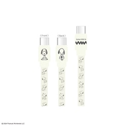 USB Type-C to USB Type-Cケーブル PD60W対応 USB2.0 1.2m ピーナッツ スヌーピー アイボリー SNGG-44IV