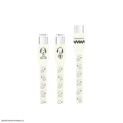USB Type-C to USB Type-Cケーブル PD60W対応 USB2.0 1.2m ピーナッツ スヌーピー アイボリー SNGG-44IV