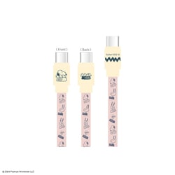 USB Type-C to USB Type-Cケーブル PD60W対応 USB2.0 1.2m ピーナッツ スヌーピー ピンク SNGG-44PK
