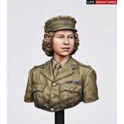 LM-B029 1/10 胸像 WWII イギリス 補助地方義勇軍 エリザベス・ウィンザー2級准大尉 1945年 [組立式プラスチックモデル]