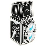 RL-031-SI [ローライ 公式プロダクト Rollei カメラ型ピンバッジ ROLLEIFLEX シルバー]