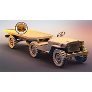PD72097 1/72 米・ウイリスMB・トレーラートラック [組立式プラスチックモデル]