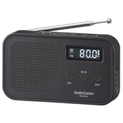AudioComm ハンディラジオ AM/FM ブラック RAD-H225N-K