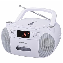 AudioComm CDラジカセ ホワイト RCD-320N-W