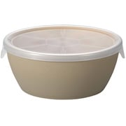 アースカラー 抗菌ラップフリーボウル グレイ 74516-5