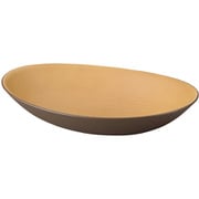 アースカラー 抗菌カレーパスタ皿 ダークブラウン 74512-7