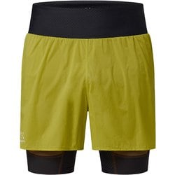 リム インテンス トレイル 2イン1 ショーツ L.I.M Intense Trail 2-in-1 Shorts Men 607198 5QC Aurora/Teak Brown Mサイズ [アウトドア ショートパンツ メンズ]