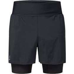 リム インテンス トレイル 2イン1 ショーツ L.I.M Intense Trail 2-in-1 Shorts Men 607198 2C5 True Black Lサイズ [アウトドア ショートパンツ メンズ]