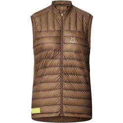 リム インテンス トレイル ダウン ベスト L.I.M Intense Trail Down Vest Women 607247 4LA Teak Brown Sサイズ [アウトドア ダウンベスト レディース]