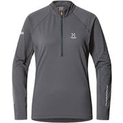 リム テンポ トレイル ハーフジップ L.I.M Tempo Trail Halfzip Women 607207 2AT Magnetite Sサイズ [アウトドア カットソー レディース]