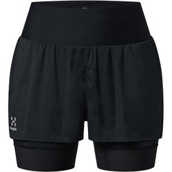 リム インテンス トレイル 2イン1 ショーツ L.I.M Intense Trail 2-in-1 Shorts Women 607203 2C5 True Black Mサイズ [アウトドア ショートパンツ レディース]