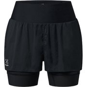 リム インテンス トレイル 2イン1 ショーツ L.I.M Intense Trail 2-in-1 Shorts Women 607203 2C5 True Black Mサイズ [アウトドア ショートパンツ レディース]