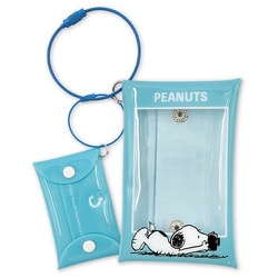 CKI-020 PEANUTS チェキ収納ホルダー スヌーピー / ブルー [キャラクターグッズ]