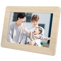 10.1型ワイド液晶 デジタルフォトフレーム WIFIモデル ホワイトオーク GH-WDF10A-WO