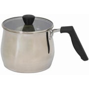 片手鍋 クックポット マルチポット 17cm 2.6L IH対応 ガラス蓋付 18-8ステンレス製 ナリック HC-0146