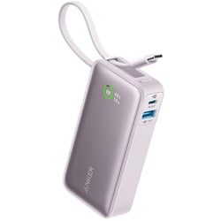 Anker Nano Power Bank （30W, Built-In USB-C Cable） パープル A12590V1