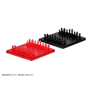 プリプラ フィギュアでチェス クリアレッド×ブラック [組立式プラスチックモデル]