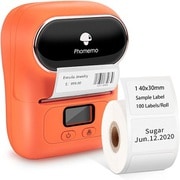 感熱ラベルプリンター スマートフォン・パソコン対応 Bluetoothワイヤレス接続 充電式 オレンジ PH-M110/OR