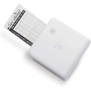 スマートフォン対応 感熱式ミニラベルプリンター(304DPI) Bluetoothワイヤレス接続 充電式 ホワイト PH-M02PRO/WH