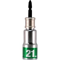 MUSTTOOL 軸交換式落下防止ソケット12角 差込6.35x対辺21mm×全長115mm RS21SL-12K 19945