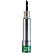 19952 [MUSTTOOL 軸交換式落下防止ソケット12角 差込6.35x対辺21mm×全長165mm RBS21SL-12K]