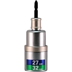 19959 [MUSTTOOL 軸交換式落下防止ダブルソケット6角 差込6.35x対辺27/32mm×全長135mm RBS2732I-6K]