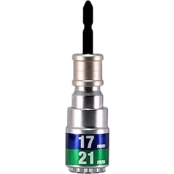 19962 [MUSTTOOL 軸交換式落下防止ダブルソケット12角 差込6.35x対辺17/21mm×全長110mm RBS1721O-12K]