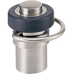 YAHATA フットタッチ床付戸当 サテン ニッケル N455