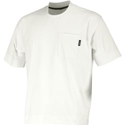 8863-01-L [カジメイク 8863 パリT半袖クルーネック ホワイト L]