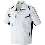 AZ1932-003-5L [アイトス 春夏半袖ストレッチブルゾン（エコワーカーストレッチ） シルバーグレー 5L]