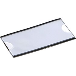 TRUSCO マグネット式見出しプレート 40X80 黒 10枚入 MGP-40X80-BK