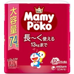 マミーポコパンツ Mサイズ 74枚 ドラえもん [紙おむつ パンツタイプ]