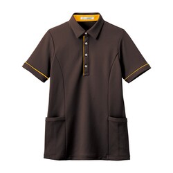 半袖ロングポロシャツ（男女兼用） L アースブラウン HSP004-3