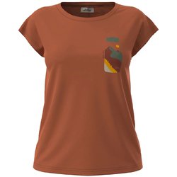 Fulu Merino T-Shirt W 44304 275 ブリック Sサイズ [アウトドア カットソー レディース]