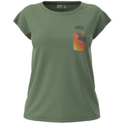 Fulu Merino T-Shirt W 44304 640 クローバー Sサイズ [アウトドア カットソー レディース]