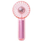 ミニクリアファン LEDライト付 ピンク LCAF002-PK