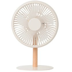ミニリビングファン LEDライト付 オフホワイト PBAF003-OW