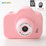 MINIPIC-PP [MiNiPiC（ミニピク） キッズカメラ マイクロSDカード＆Lightningスマホ用SDカードリーダー付 パステルピンク]