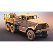 PD72034-2 1/72 米・ホワイト666型六輪トラック・ハードトップ金属荷台 [組立式プラスチックモデル]