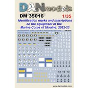 DAN35016 1/35 ウクライナ海兵隊車両識別マーク 2022年～2023年 [プラモデル用品]
