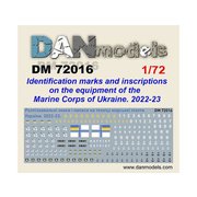 DAN72016 1/72 ウクライナ海兵隊車両識別マーク 2022年～2023年 [プラモデル用品]