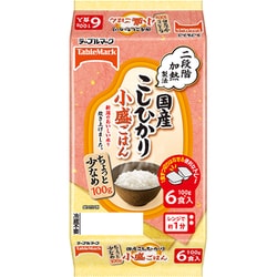 国産こしひかり 小盛ごはん（分割） 6食入/600g（100g×2食）×3個