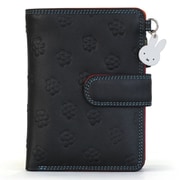 MY13704 [my walit×miffy 2つ折りジップパース ブラックペース]