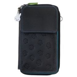 MY13714 [my walit×miffy ジップ・マルチパース ブラックペース]