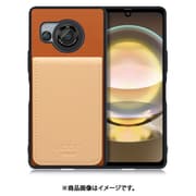 WORK56SCAO-CMBG-AR8 [AQUOS R8 用 折り畳み式カードポケット/本革/4枚収納 キャメルベージュ]