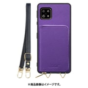 WORK24MPAO-VL-ASE6 [AQUOS sense6/6s 用 小銭入れ付きスマホケース/PUレザー/ストラップ付き バイオレット]