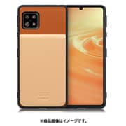 WORK56SCAO-CMBG-ASE6 [AQUOS sense6/6s 用 折り畳み式カードポケット/本革/4枚収納 キャメルベージュ]