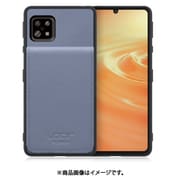 WORK56SCAO-BU-ASE6 [AQUOS sense6/6s 用 折り畳み式カードポケット/本革/4枚収納 ブルー]