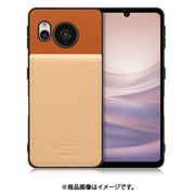 WORK56SCAO-CMBG-ASE7 [AQUOS sense7 用 折り畳み式カードポケット/本革/4枚収納 キャメルベージュ]