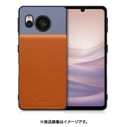 WORK56SCAO-BUCM-ASE7 [AQUOS sense7 用 折り畳み式カードポケット/本革/4枚収納 ブルーキャメル]